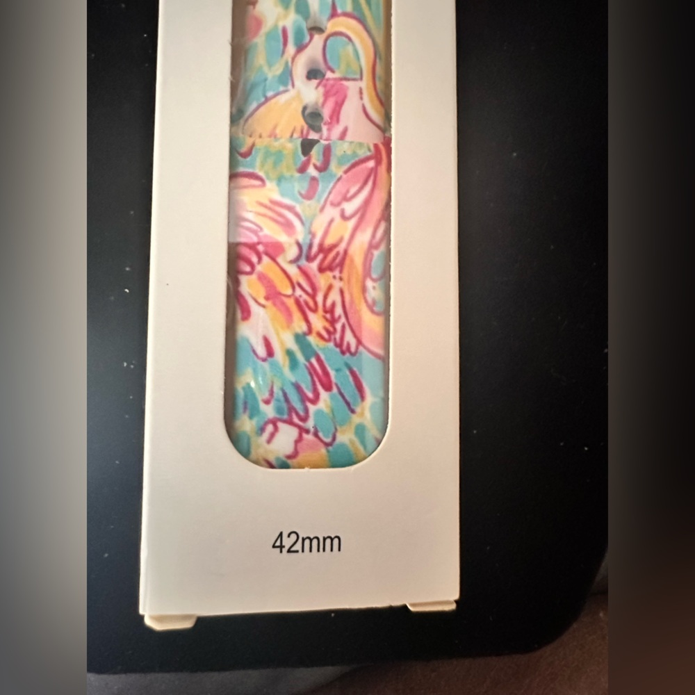 NWOT No Brand Flamingo/Floral Smart Watch Band 42mm - Picture 3 of 6